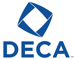 Logo for the Student Organization DECA